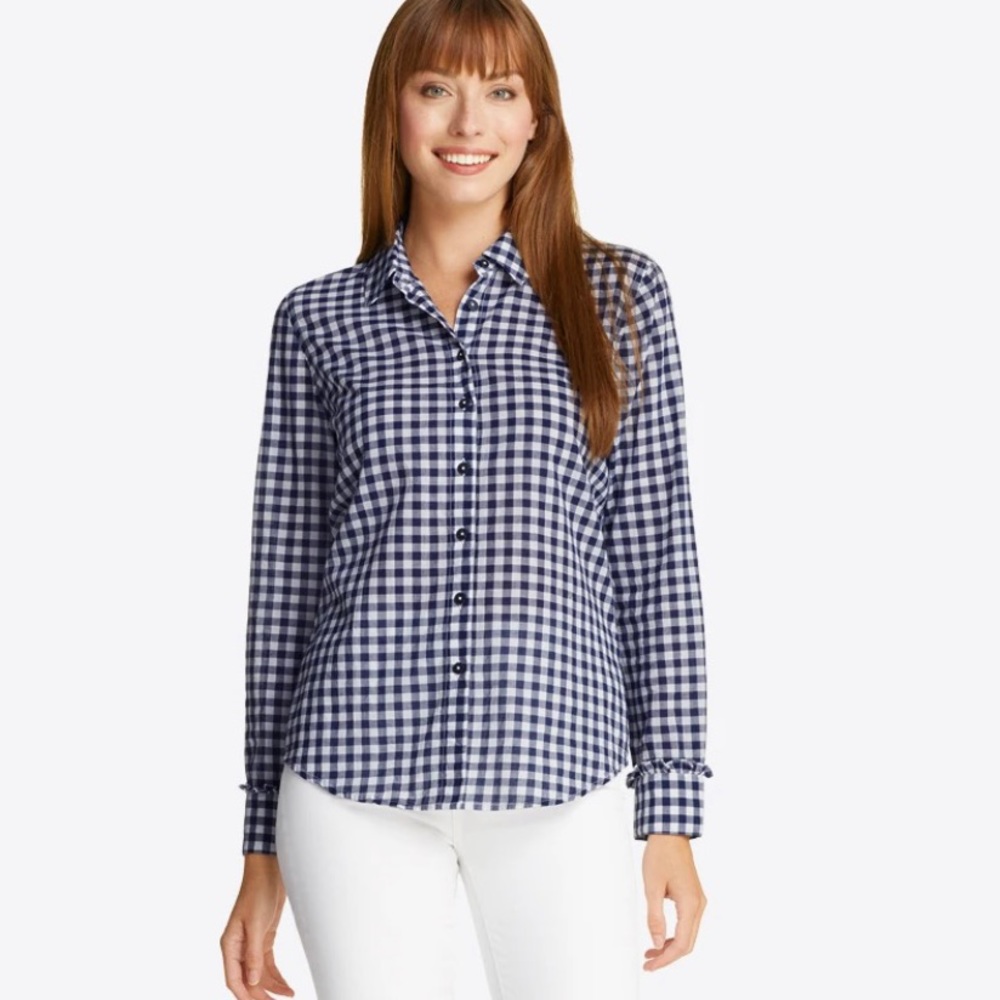 Draper James Gingham Button Down Shirt